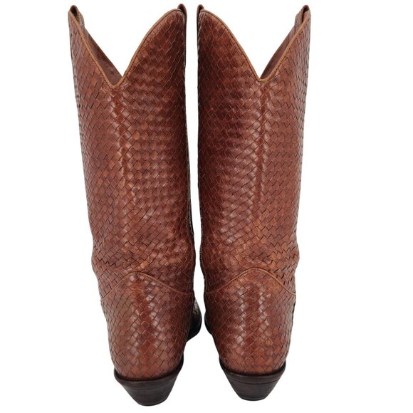 Vintage Cole Haan Cowgirl Boots Women size 8B Woven Cowgirl Cowboy Western Boots - Picture 11 of 15